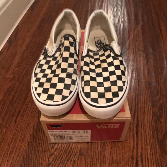 checkered vans size 6.5